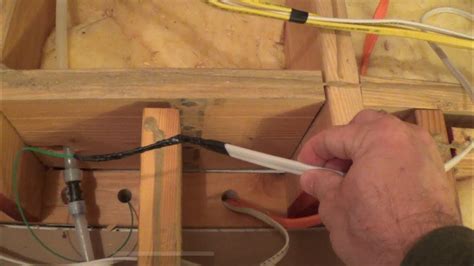 how to fish new wire from electrical box|fishing romex through finished walls.